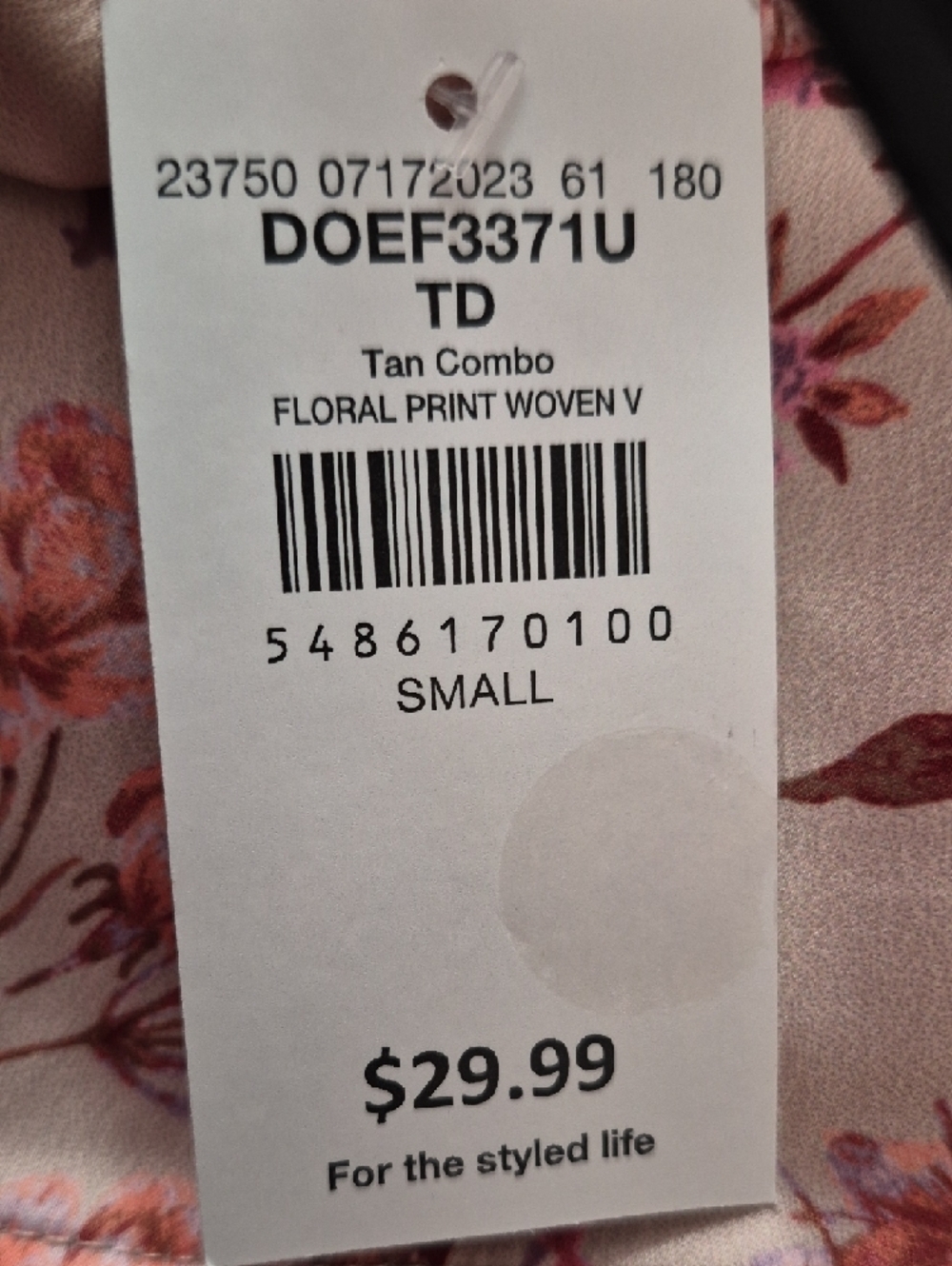 Daytrip Blush Floral Lace-Trim Cami - Picture 11 of 12